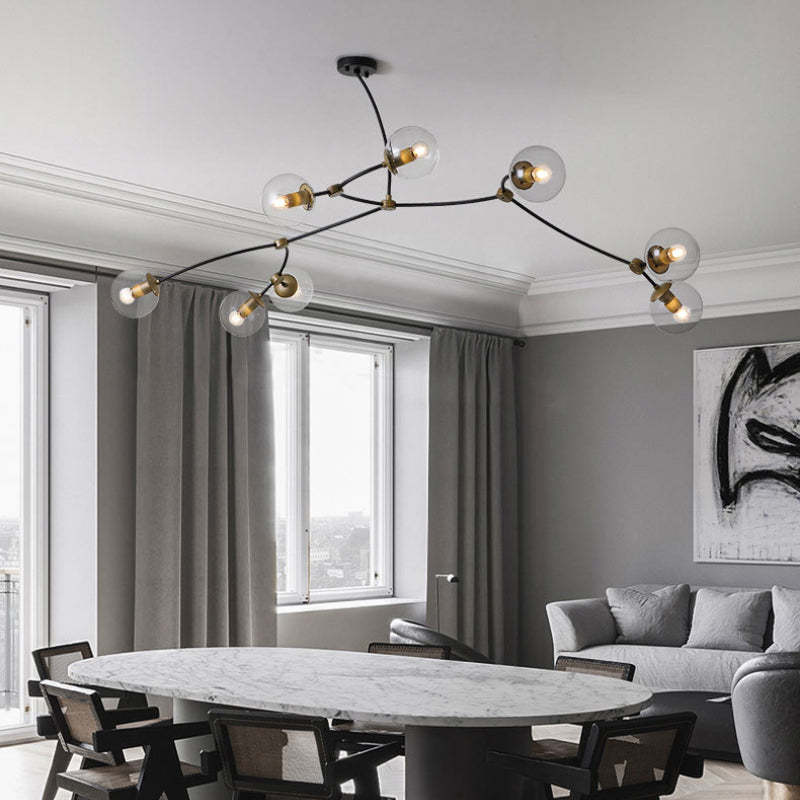 Chandelier Pendant Glass Minimalist For Room Living